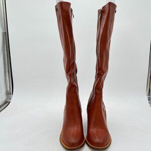 Women Brown Wedge High Heels Over The Knee Boots High Winter Boots